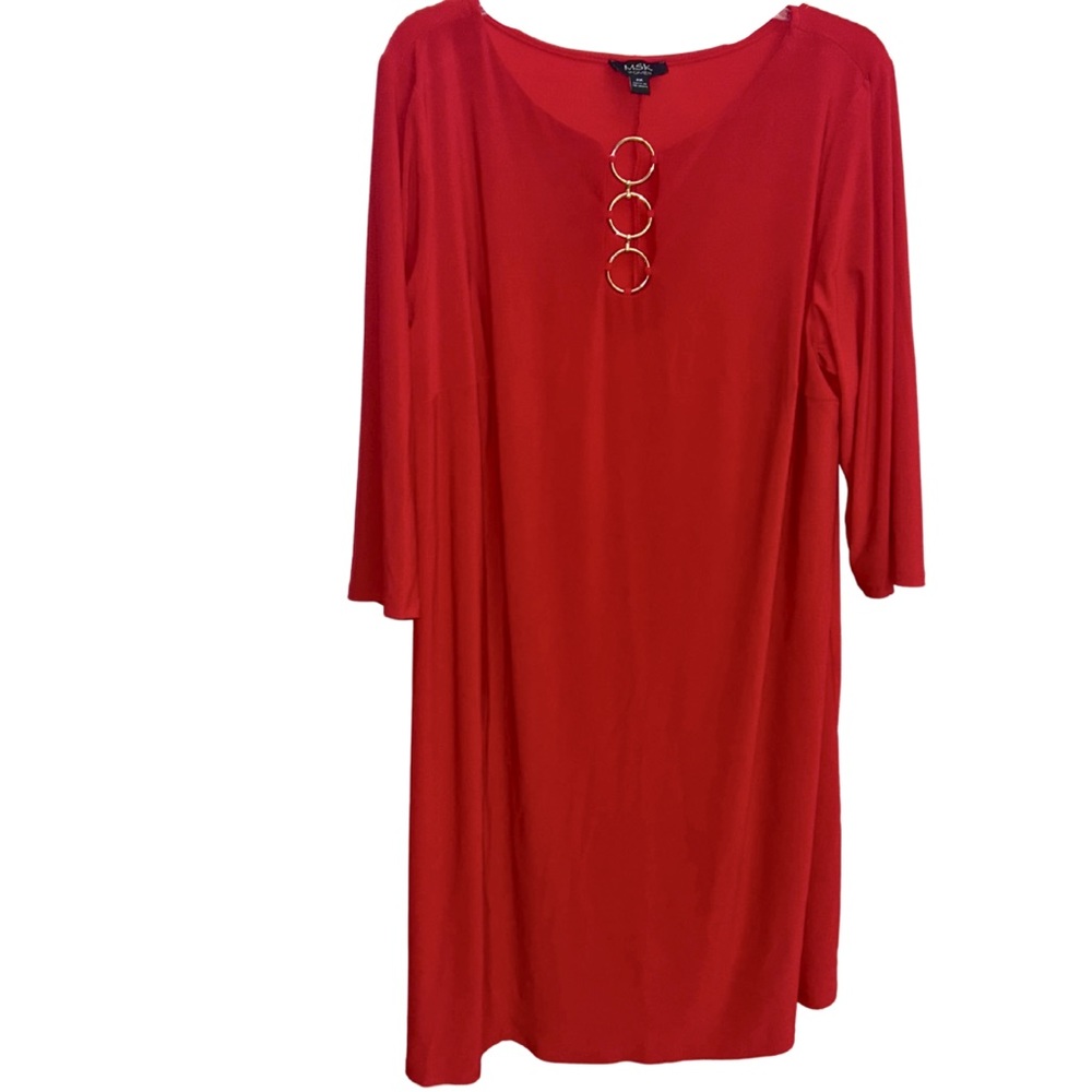2X Red MSK Dress NWT Plus Size